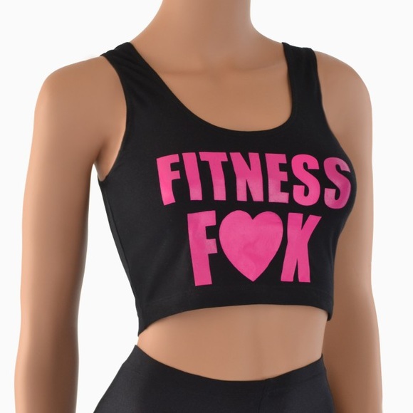 LAST CALL Fitness Fox Crop Top - Picture 2 of 10